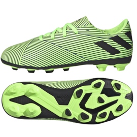 Le scarpe da calcio adidas Nemziz 19.4 FxG Jr FV4011 multicolore verde