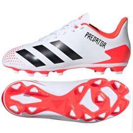Scarpe da calcio Adidas Predator 20.4 FxG Jr EG0932 multicolore bianca