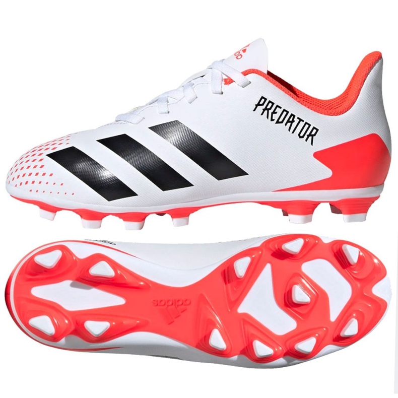 Scarpe da calcio Adidas Predator 20.4 FxG Jr EG0932 multicolore bianca