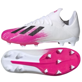 Scarpe da calcio Adidas X 19.3 Fg Jr EG7150 multicolore bianco