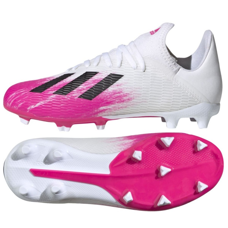 Scarpe da calcio Adidas X 19.3 Fg Jr EG7150 multicolore bianca