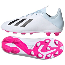 Scarpe da calcio Adidas X 19.4 FxG Jr EF1616 multicolore bianco