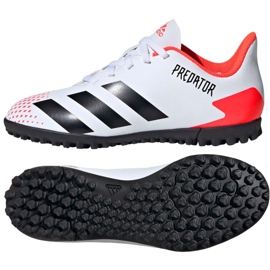 Scarpe da calcio Adidas Predator 20.4 FxG Jr EG0933 multicolore bianco