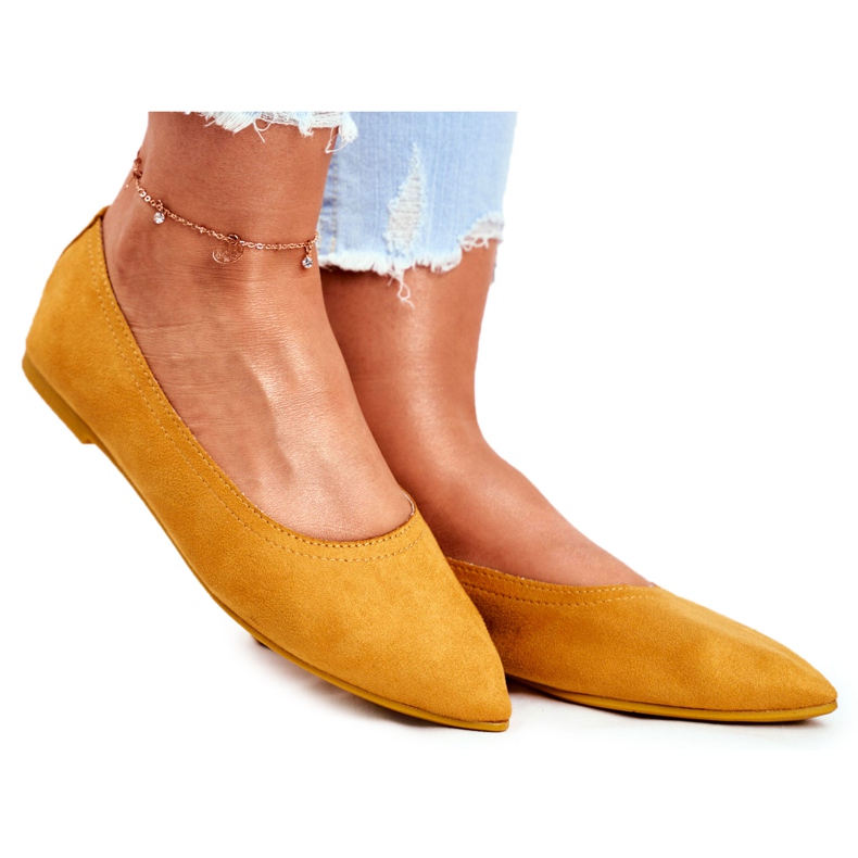 PS1 Ballerine Donna Eco-Suede Giallo Bellissima