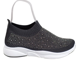 Kayla Scarpe sportive con cristalli nero