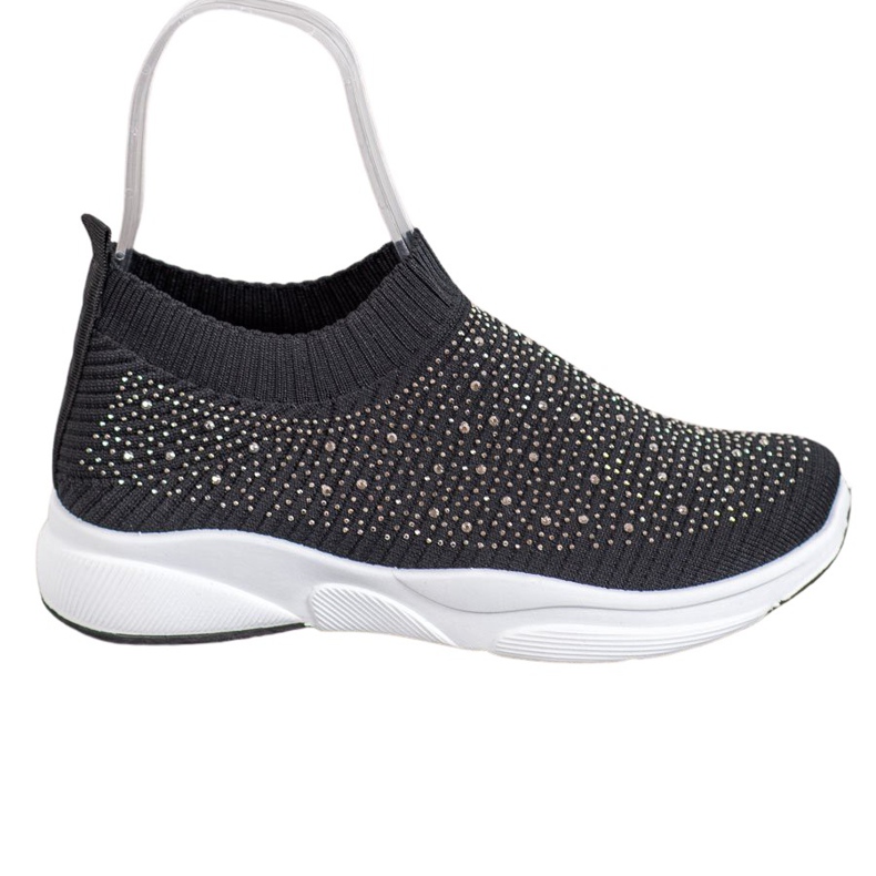 Kayla Scarpe sportive con cristalli nero