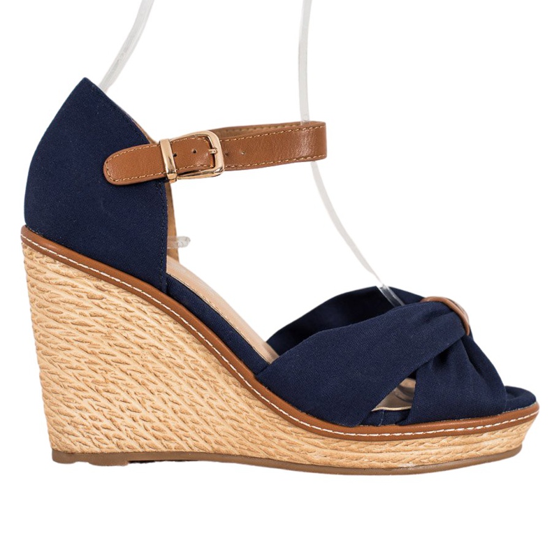 SHELOVET Sandali con tacco alto blu