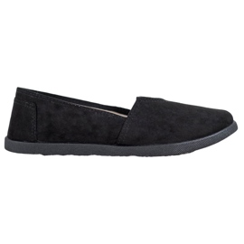 SHELOVET Slip in pelle scamosciata nero