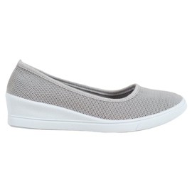 SHELOVET Ballerine casual grigie grigio