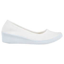 SHELOVET Ballerine casual bianche bianco