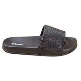 SHELOVET Pantofole nere alla moda nero