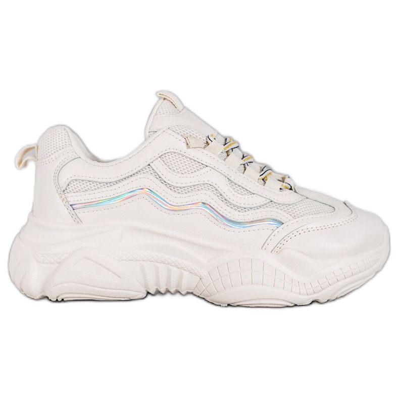 SHELOVET Sneakers con lacci bianca