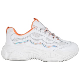 SHELOVET Sneakers con lacci bianco