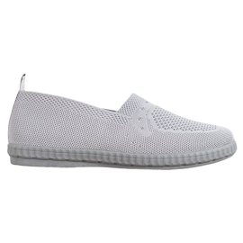 Via Giulia  Sneakers Slip On traforate grigio