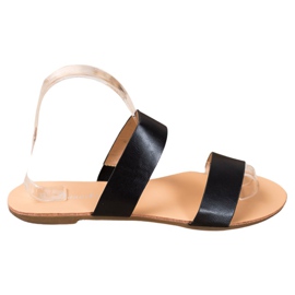 Mannika Pantofole classiche in ecopelle nero