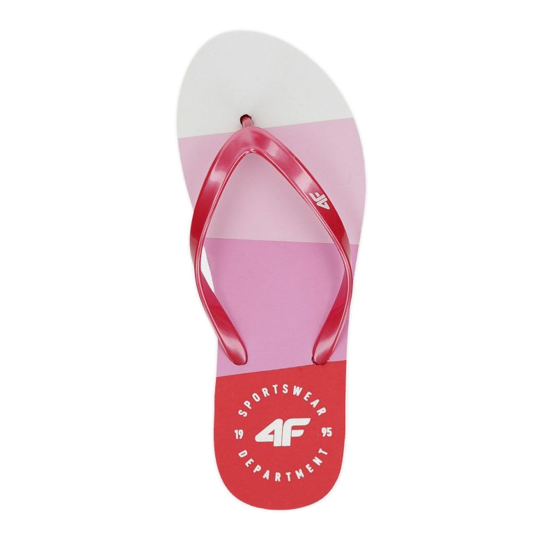 Infradito 4F W H4L20 KLD004 bianca rosso