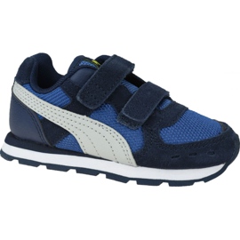 Puma Vista V Bambini Jr 369541-09 bianco blu navy blu