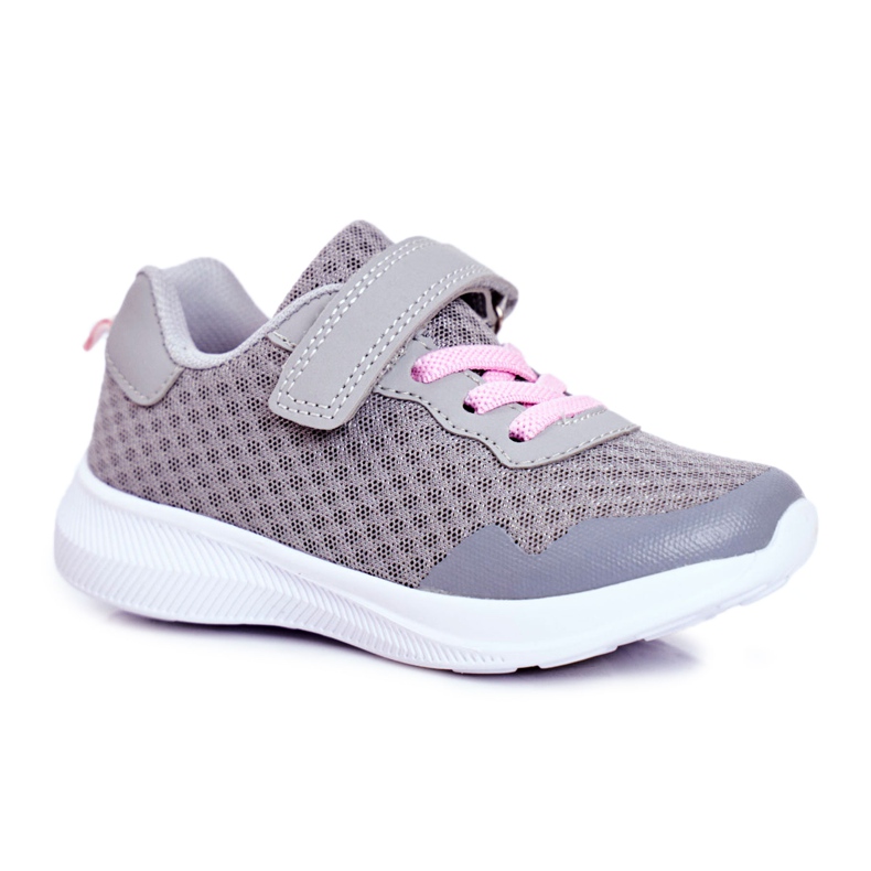 EVE Scarpe Sportive Bambino Con Velcro Grigio Mirabell