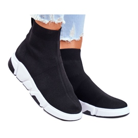 Scarpe Sportive da Donna Calza Alta Nero Time To Rock