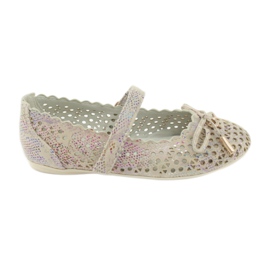 S.Barski Ballerine traforate con velcro Barski Remtro marrone multicolore