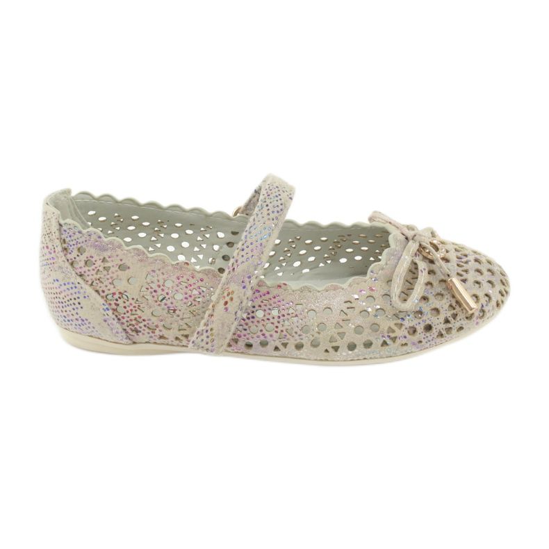 S.Barski Ballerine traforate con velcro Barski Remtro marrone multicolore