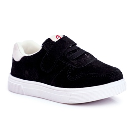 Apawwa Sneakers Bambino Scamosciato Velcro Nero Trelmo ['nero']