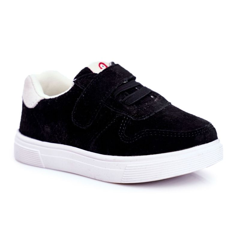 Apawwa Sneakers Bambino Scamosciato Velcro Nero Trelmo ['nero']
