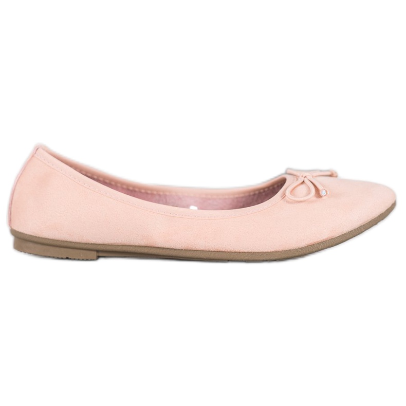 Diamantique Ballerine casual in pelle scamosciata multicolore rosa