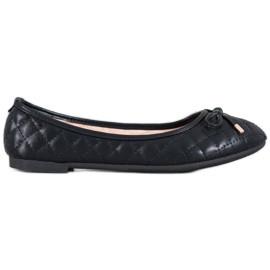 Diamantique Ballerine trapuntate nero