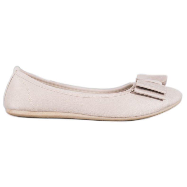 Bona Ballerina alla moda con un fiocco marrone