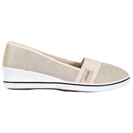 SDS Ballerine Slip-on Con Glitter giallo