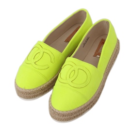 Espadrillas da donna neon T341P Fluorescent Green verde