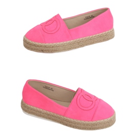 Espadrillas da donna neon T341P Fluorescent Pink rosa