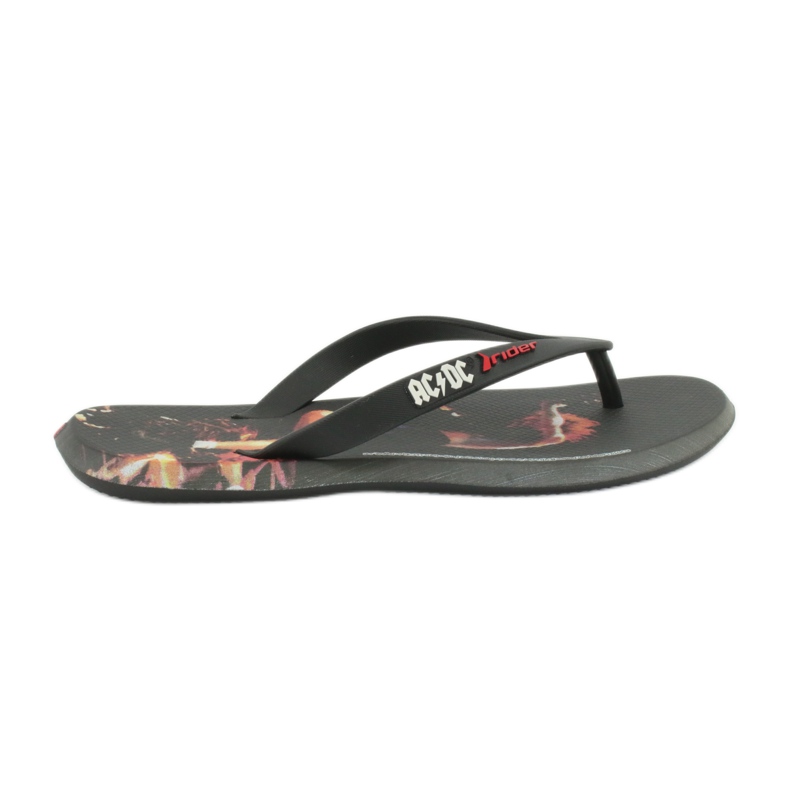 RIDER 82799 ACDC infradito THONG AD uomo BRASILE nero multicolore