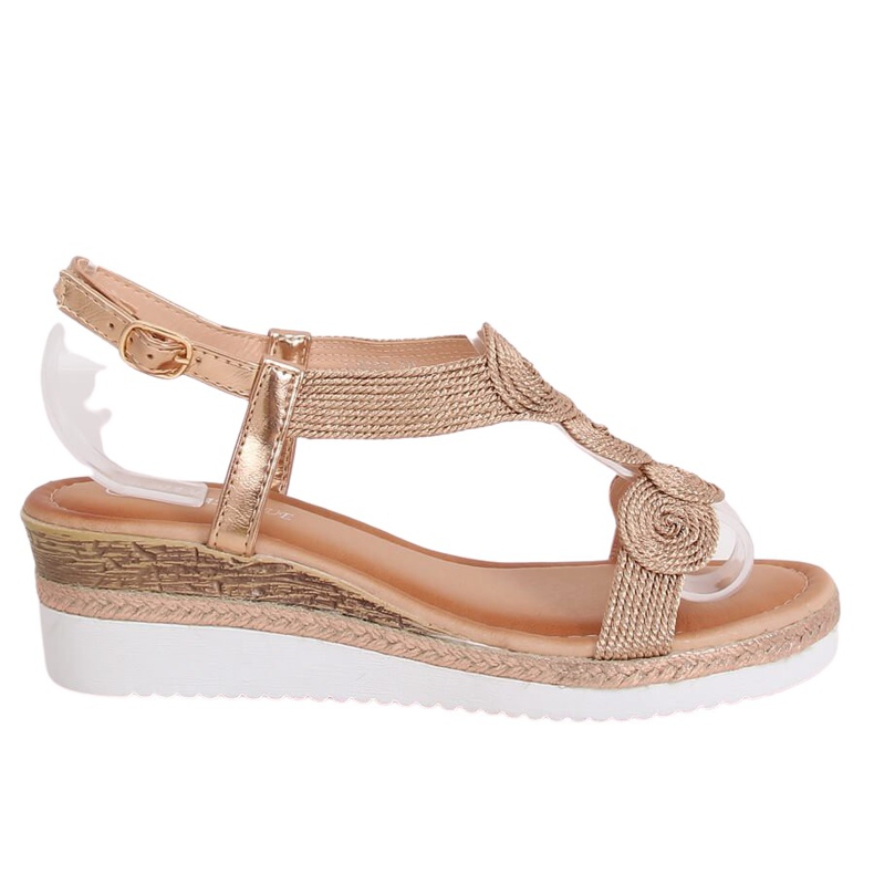 Sandali donna champagne L6628 Champagne multicolore
