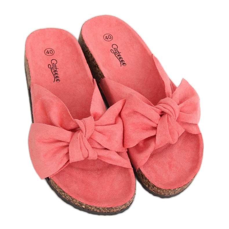 Ciabatte in sughero corallo G-580 Coral rosa