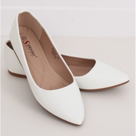 Ballerine con punte a mandorla bianche CD53P White bianco