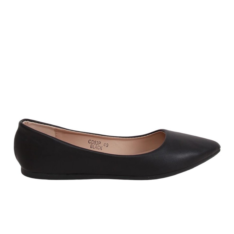Ballerine con punta a mandorla nere CD53P Black nero