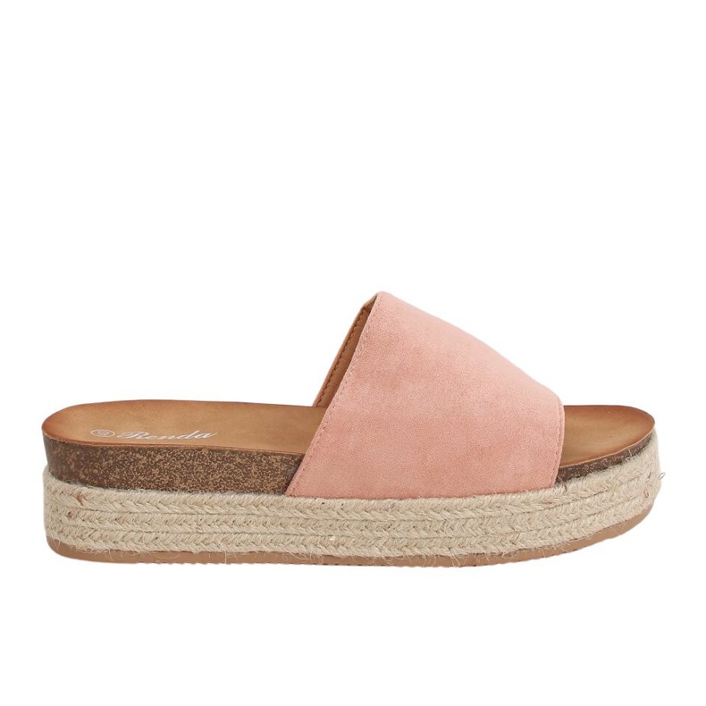 Pantofole espadrillas rosa 10-215 Rosa