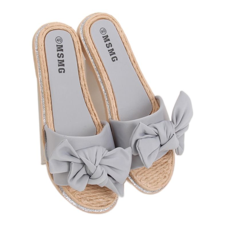 Grigio Pantofole grigie da donna WS9020 Grigio chiaro