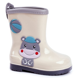 Galosce di gomma per bambini grigio Hipo