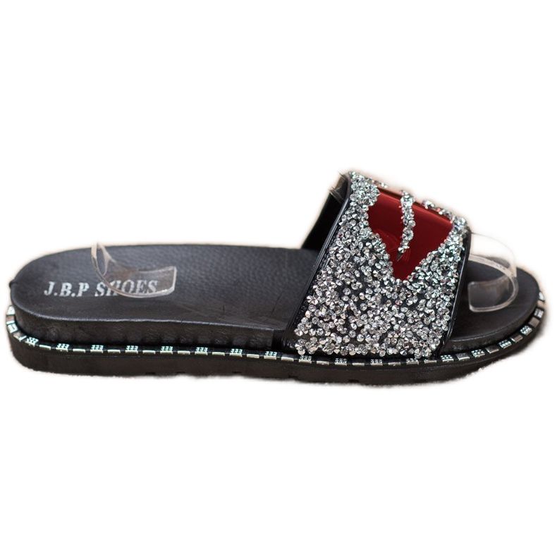 SHELOVET Pantofole Argento Con Applicazione grigio