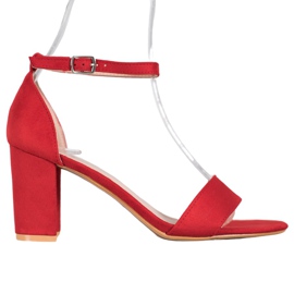 Anesia Paris Sandali con tacco alto rosso