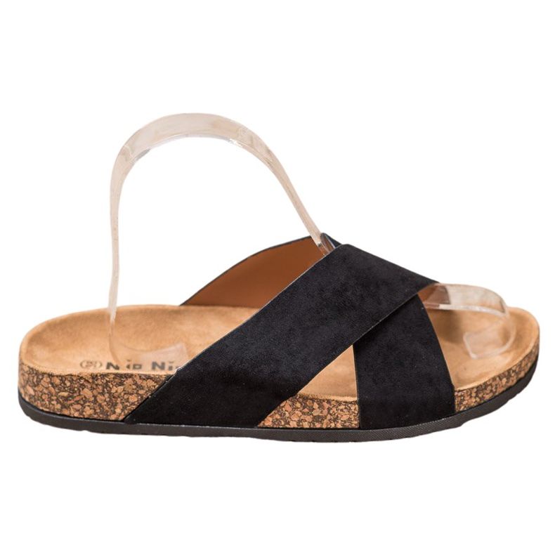 Nio Nio Pantofole casual sulla piattaforma nero