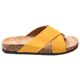 Nio Nio Pantofole casual sulla piattaforma giallo