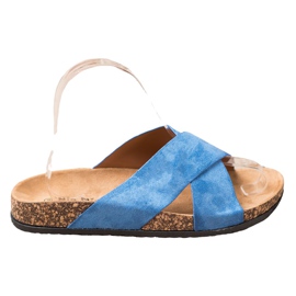 Nio Nio Pantofole casual sulla piattaforma blu