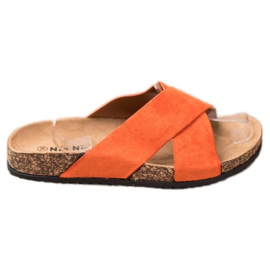 Nio Nio Pantofole casual sulla piattaforma arancia
