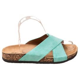 Nio Nio Pantofole casual sulla piattaforma verde