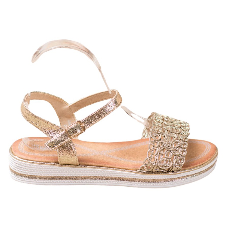 Renda Sandali Sulla Piattaforma d'oro