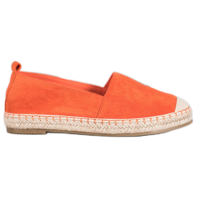 Anesia Paris Espadrillas comode in pelle scamosciata arancia